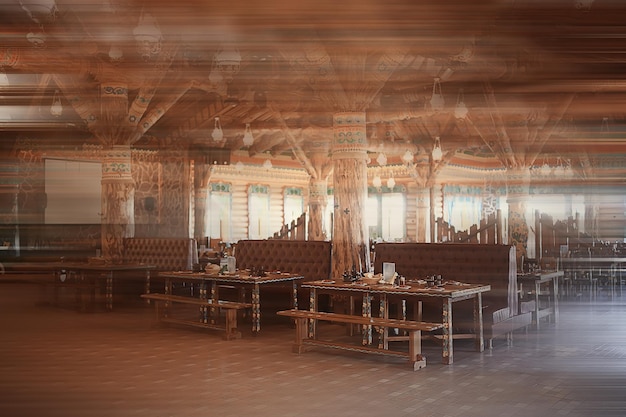 table restaurant/couverts sur une table dans un café, le concept de la belle cuisine, style européen