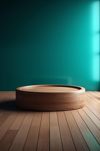 Une table ronde dans une pièce avec une fenêtre derrière