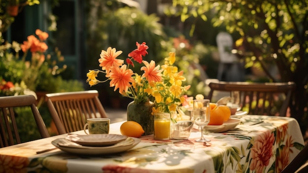 Une table avec un tas de citrons