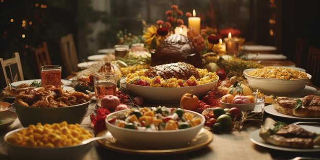 Table de Thanksgiving