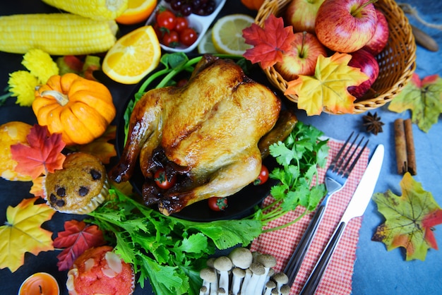 Table de Thanksgiving