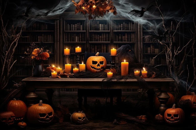 Table sur le thème d'Halloween