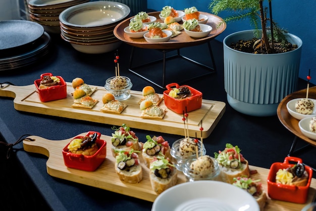 Table traiteur snacks poissons et fruits de mer2