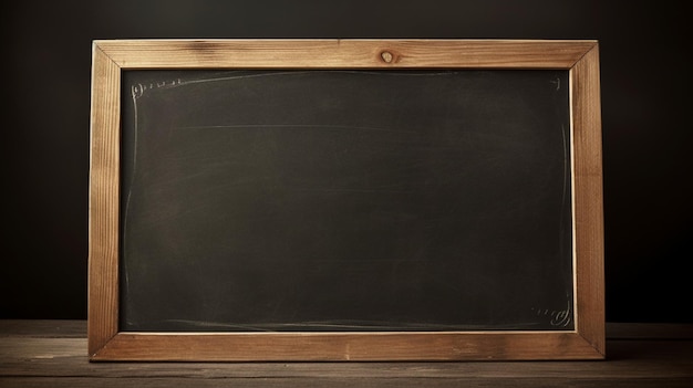 tableau blanc avec cadre en bois