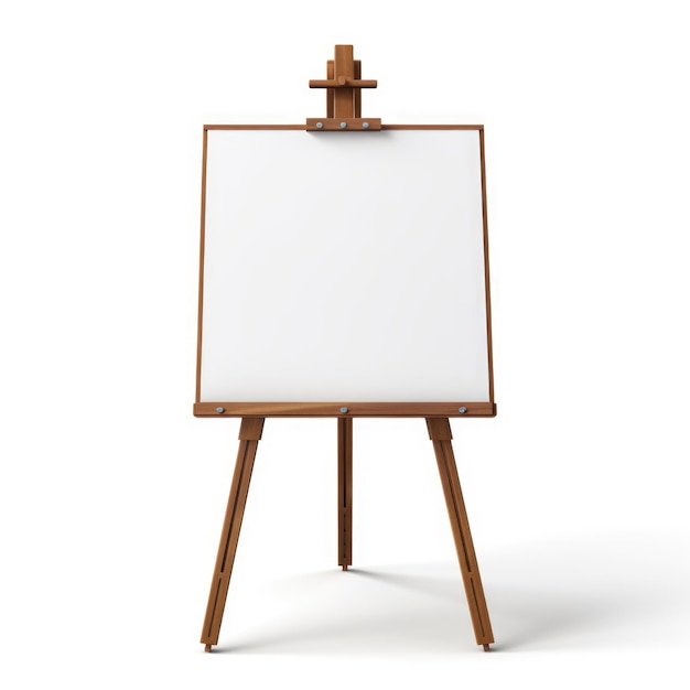 tableau blanc Easel isolé sur un fond transparent IA générative