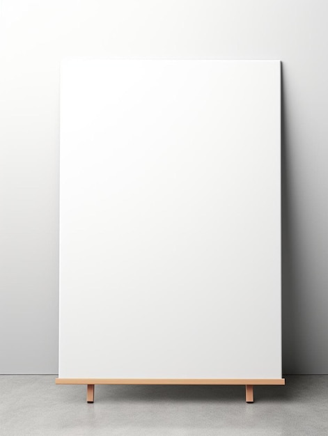 un tableau blanc est sur un support en bois avec un tableau blanc qui dit non