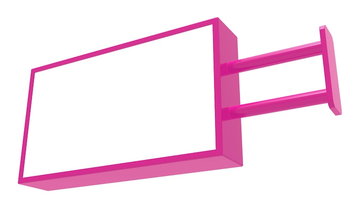Photo tableau blanc isolé pour illustration 3d de maquette de modèle