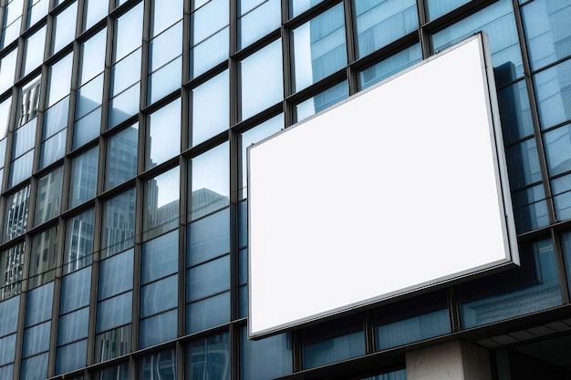 Photo tableau blanc minimaliste sur le mur urbain