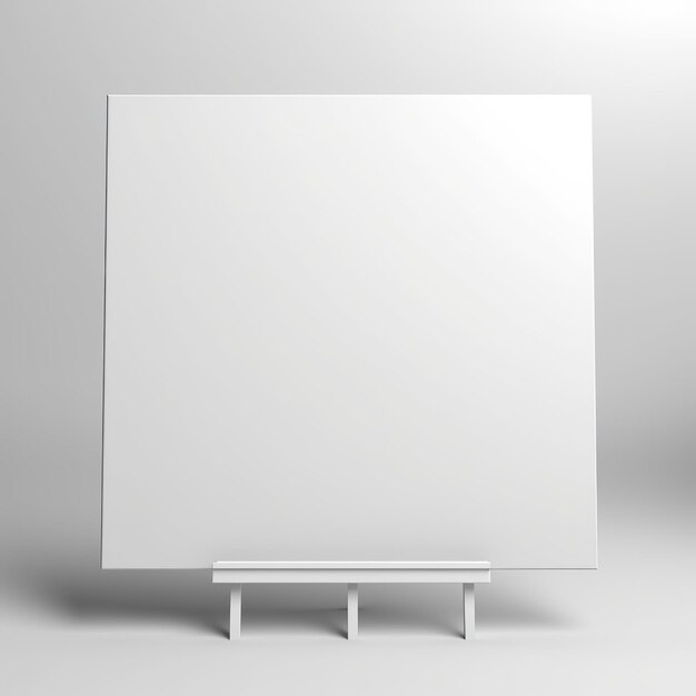 tableau blanc vierge sur le mur IA générative