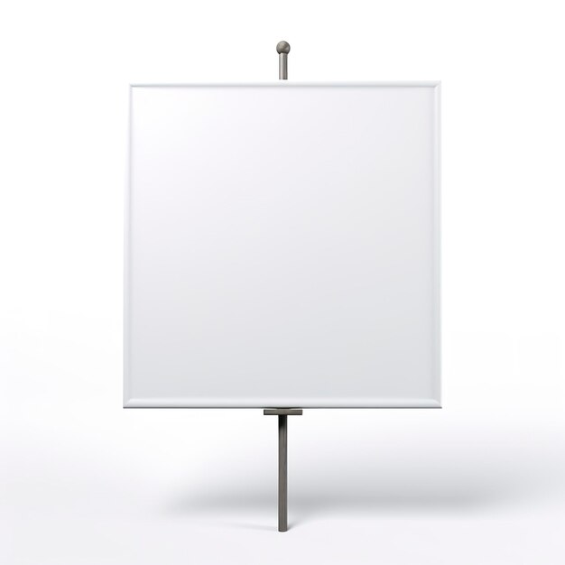 tableau blanc vierge sur le mur