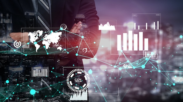 Tableau de bord commercial conceptuel pour l'analyse des données financières