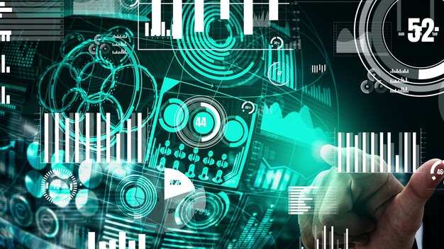 Tableau de bord commercial conceptuel pour l'analyse des données financières