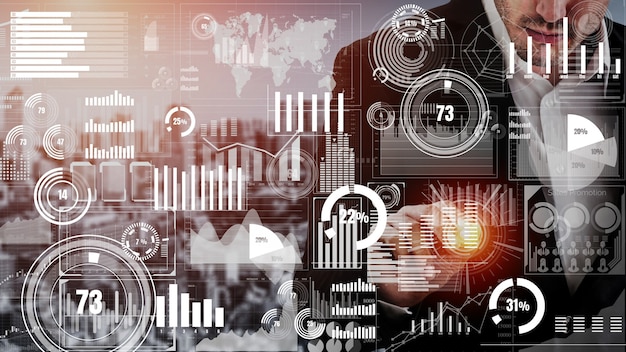 Tableau de bord commercial conceptuel pour l'analyse des données financières