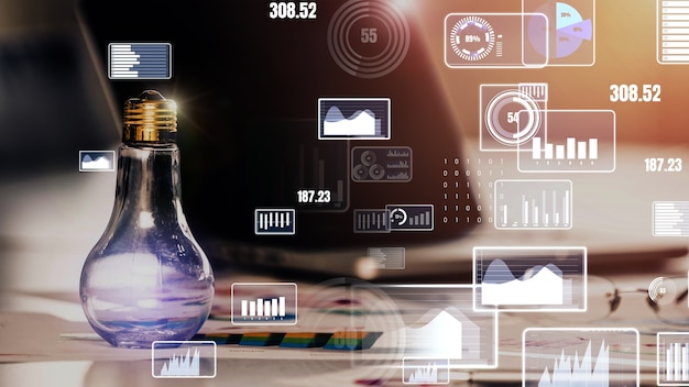 Tableau de bord commercial conceptuel pour l'analyse des données financières