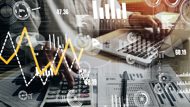 Tableau de bord commercial conceptuel pour l'analyse des données financières