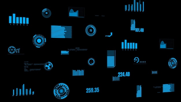 Tableau de bord visionnaire des données de l'industrie présentant l'état de la machine