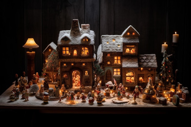 Tableau de composition de la maison de Noël