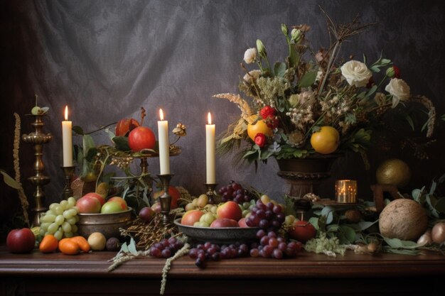 Tableau de composition de Noël