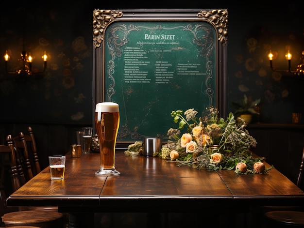 tableau dans un pub