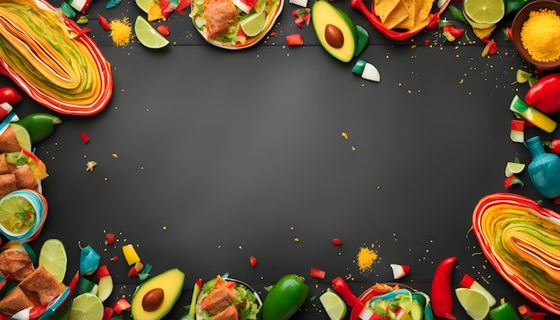 un tableau noir avec un cadre de nourriture qui dit avocado