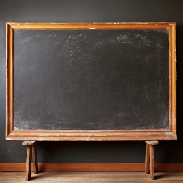 tableau noir dans une salle de classe