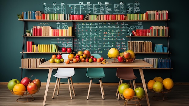 le tableau noir de l'école