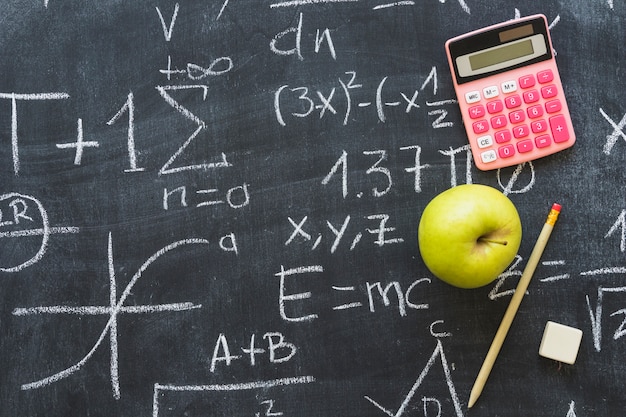 Tableau avec un problème de mathématiques