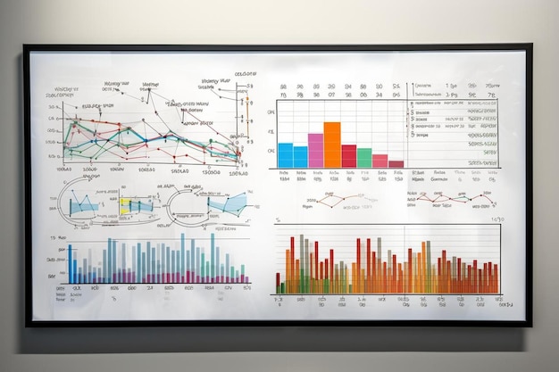 un tableau avec un tableau indiquant "le nombre des différents types de choses"