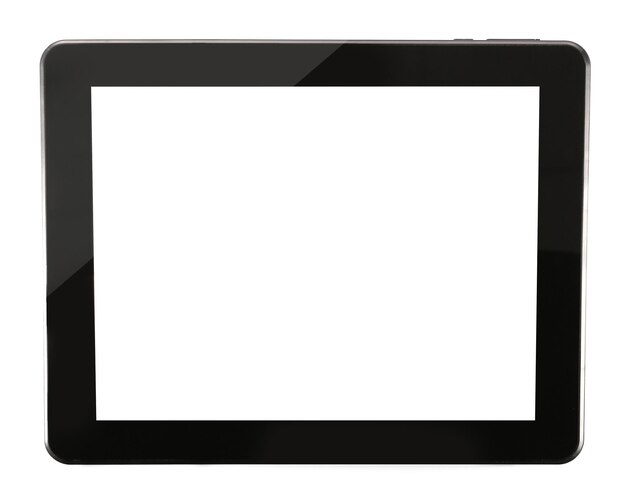 Tablet PC isolé sur blanc