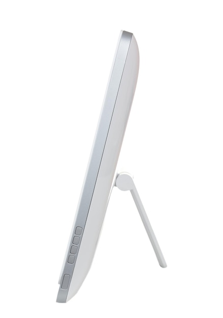 Tablette moderne pc isolé sur blanc