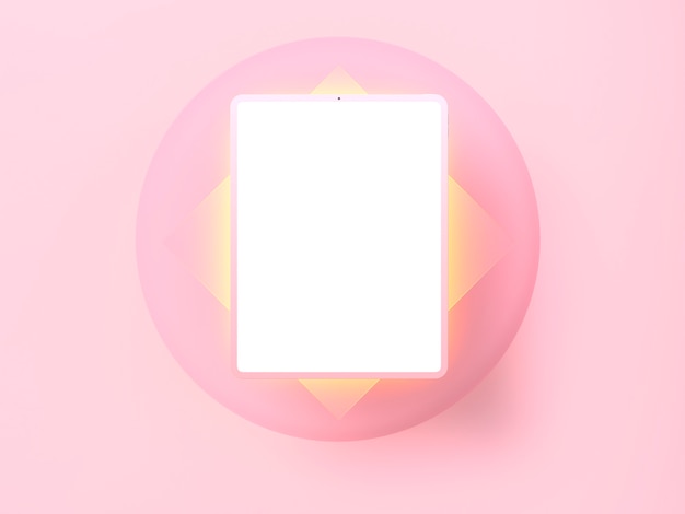 Photo tablette numérique au design minimaliste