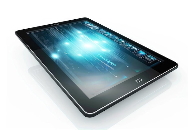 Photo une tablette numérique élégante avec un écran haute résolution et un design moderne