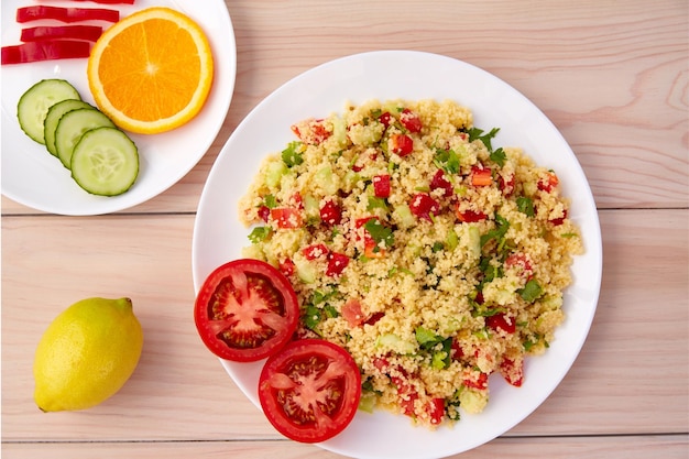 Tabule Cous Cous Salade Légumes Frais 2