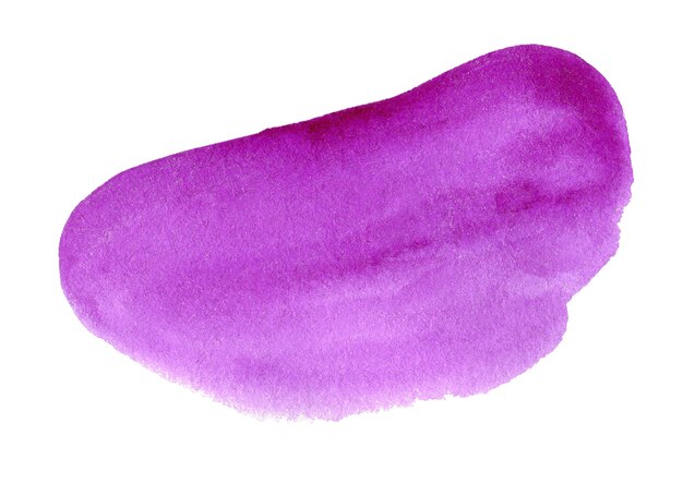 Tache abstraite isolée à l'aquarelle violette avec divorces et frontières Cadre aquarelle avec espace de copie pour le texte