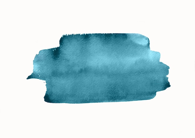 Photo tache bleue aquarelle texture de la peinture