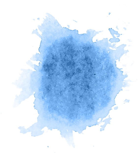 Tache liquide à l'aquarelle dessinée à la main