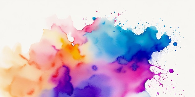 Photo des taches d'aquarelle sur un fond abstrait