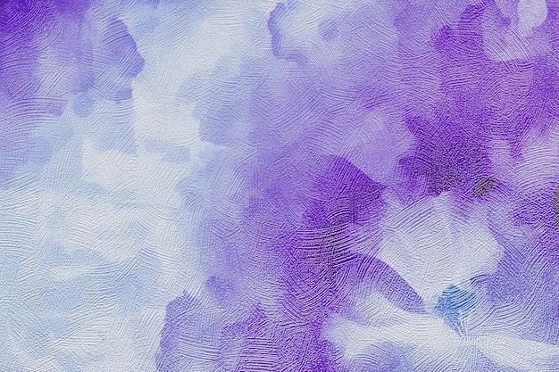 Taches floues d'aquarelle violette sur un fond texturé en papier