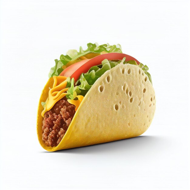 Photo un taco qui contient beaucoup de garnitures