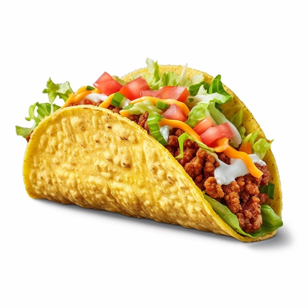 Un taco qui contient du boeuf