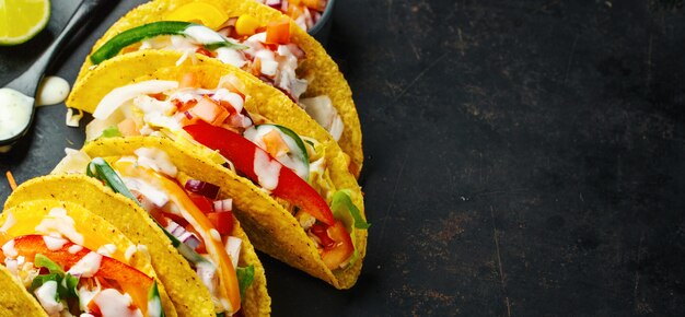 Tacos appétissants aux légumes