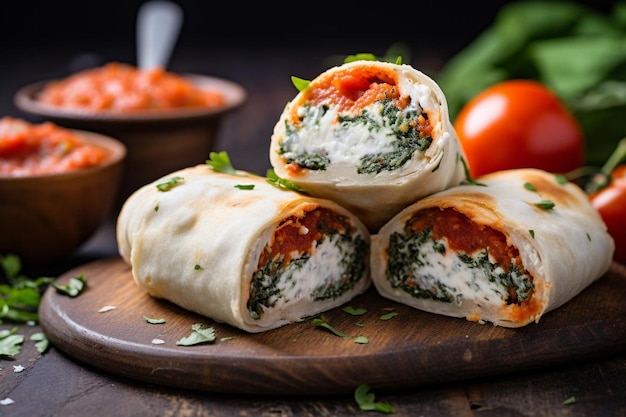 Tacos au Chili Rellenos croustillant avec de la crème d'avocat