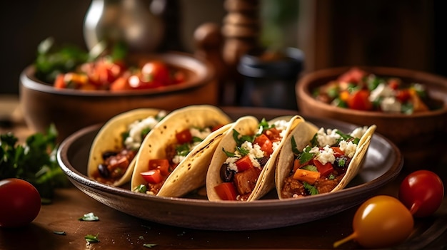 Tacos au poulet épicé