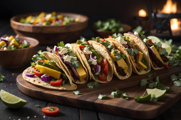 Tacos aux légumes rôtis