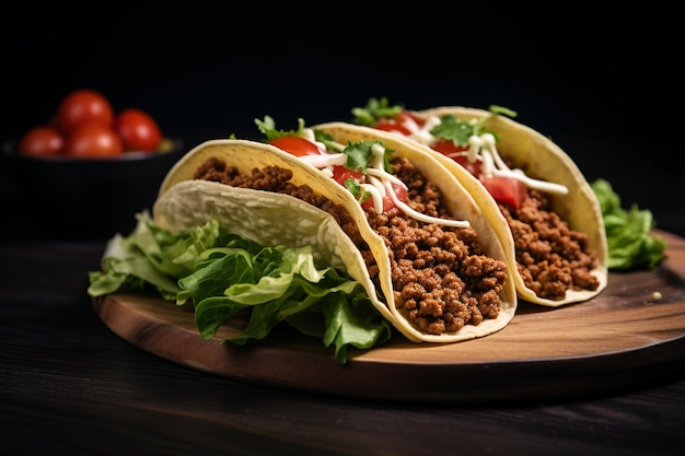 Des tacos délicieux en studio.