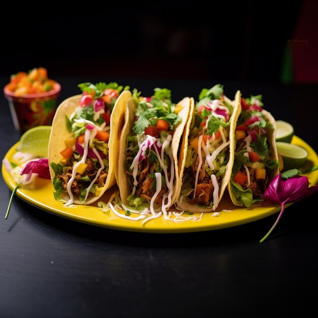 Photo des tacos délicieux.