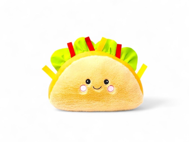 Tacos farcis sur fond blanc