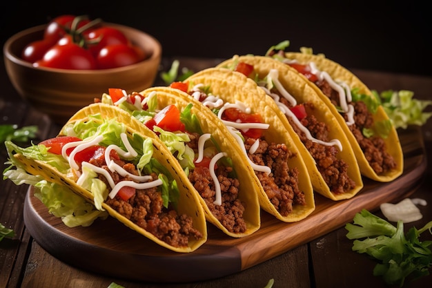 Tacos mexicains au bœuf haché Recette mexicaine