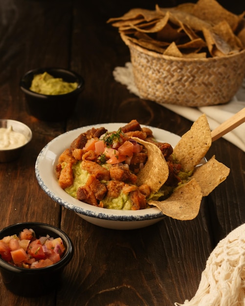 Tacos, nourriture mexicaine et guacamole