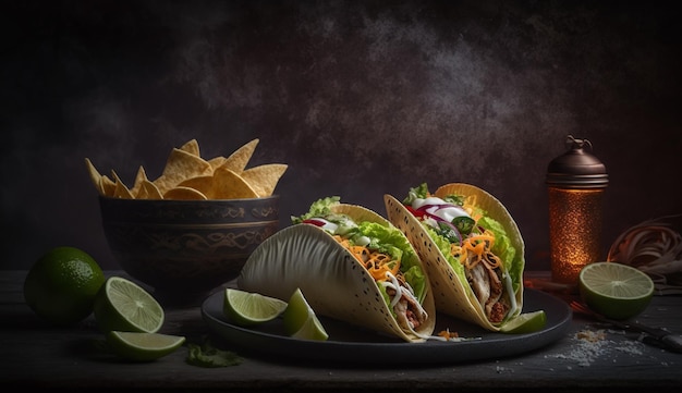 Photo ces tacos sont l'équilibre parfait entre épices et saveurs